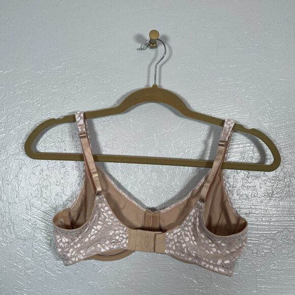 Soma Women 34D Bra Tan Minimizing Emma Underwire Back Closure Animal Jacquard - Picture 4 of 7